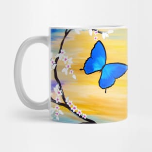 Blue Butterflies Mug